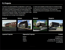 Tablet Screenshot of pjprojects.be